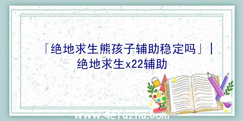 「绝地求生熊孩子辅助稳定吗」|绝地求生x22辅助